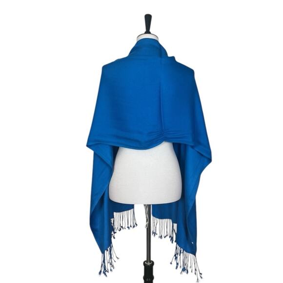 Women’s Bundle 9 Oblong Scarfs Solid Color Fringe Pink Teal Yellow Red Brown Tan - Picture 14 of 16